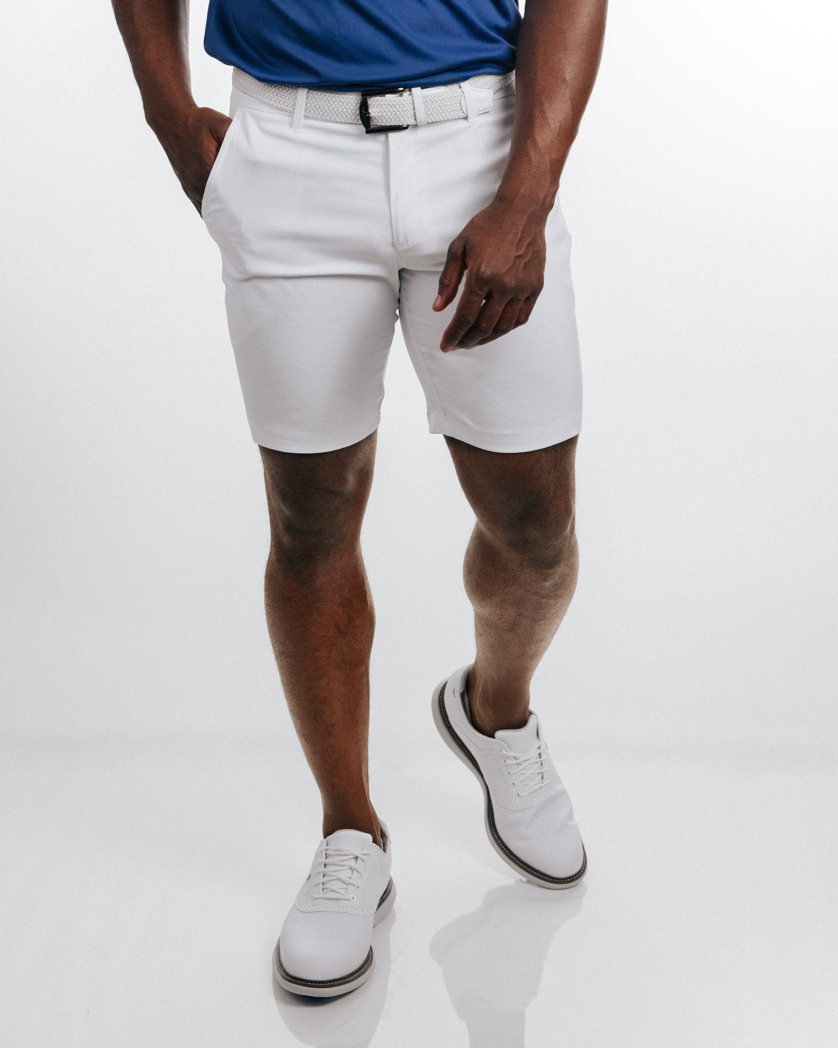 White nike sales golf shorts