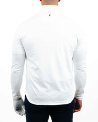 White Classic Quarter Zip