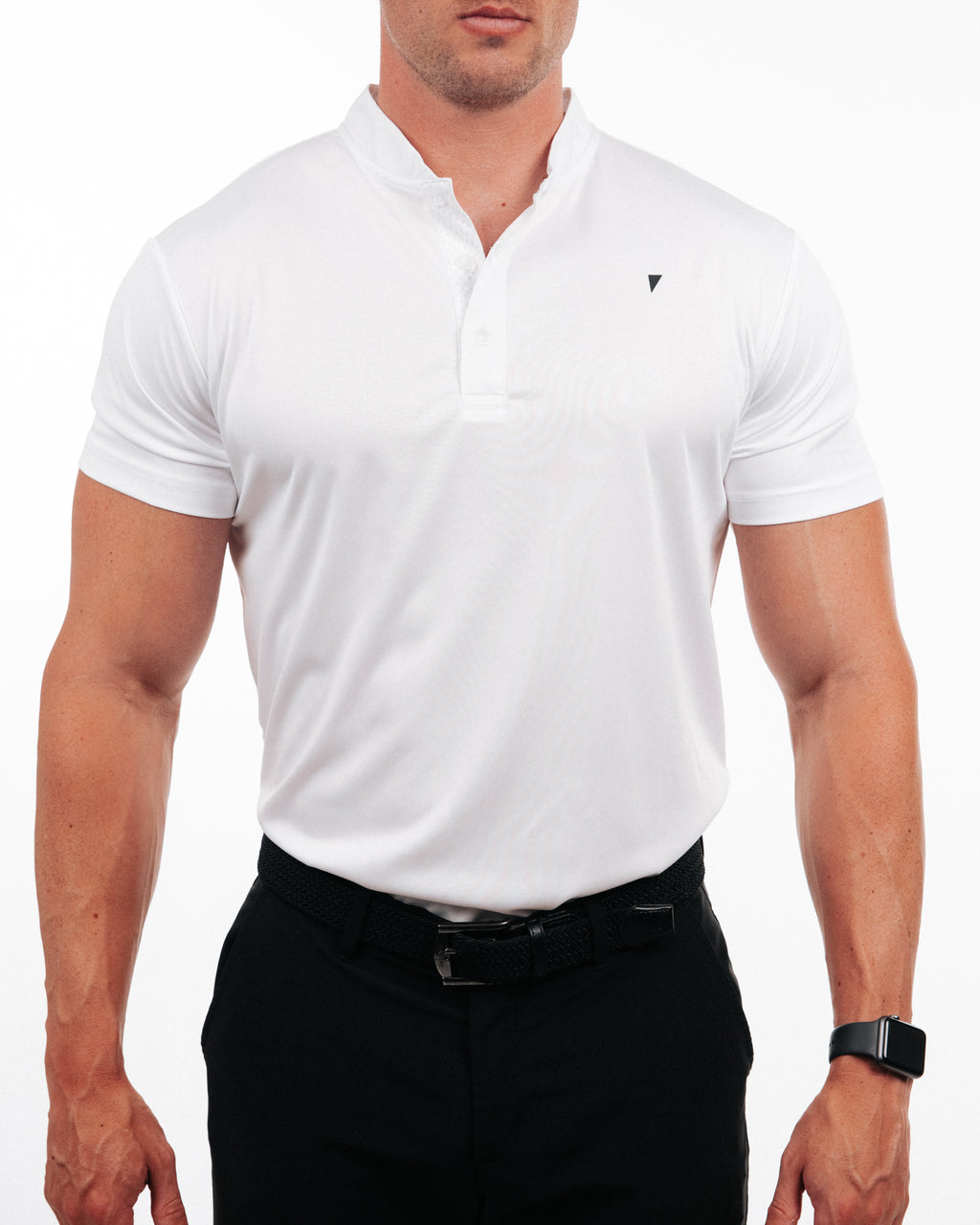 Primo Blade Collar Polo White Primo Golf Apparel