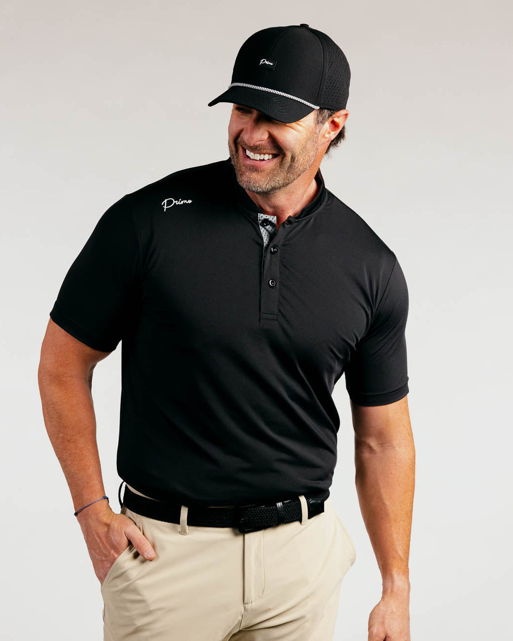 Cursive Blade Polo - Cursive Black