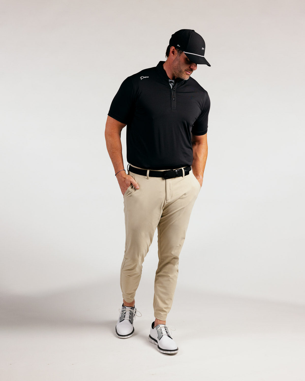 Black Cursive Blade Polo – Primo Golf Apparel