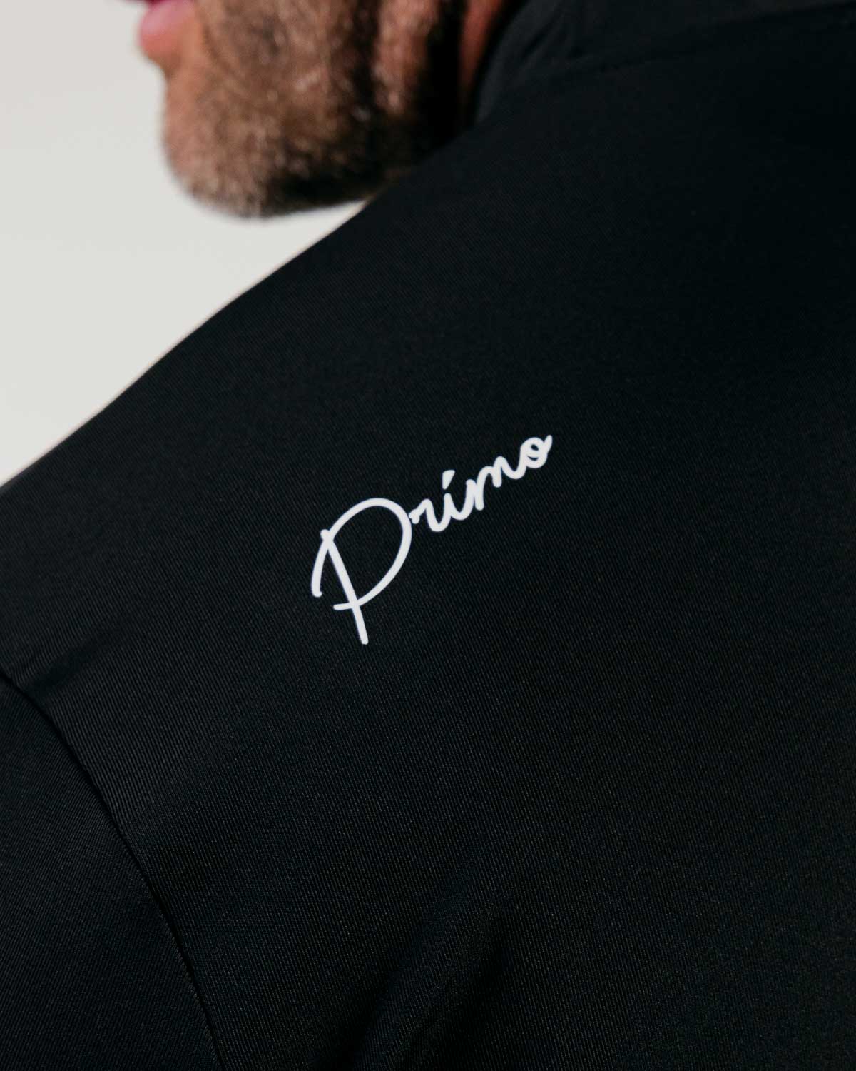 Black Cursive Blade Polo β Primo Golf Apparel