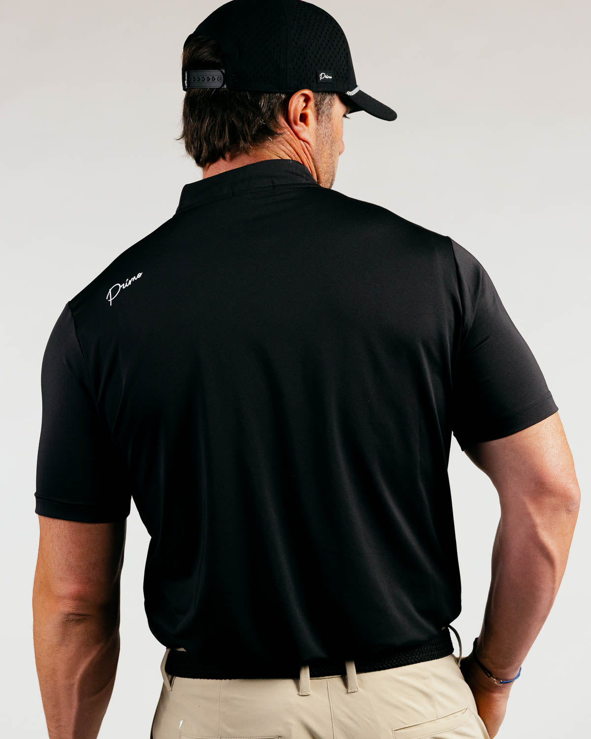 Black Cursive Blade Polo – Primo Golf Apparel