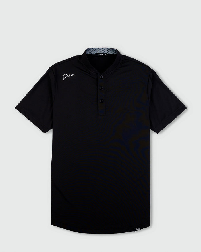 Black Cursive Blade Polo