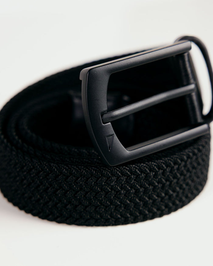 Black Pro Braided Belt