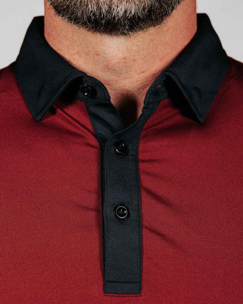 Black Cherry Classic Collar Polo