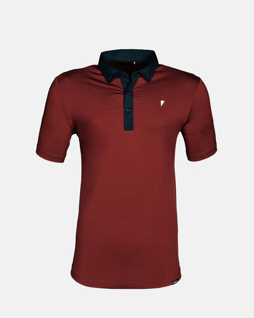Black Cherry Classic Collar Polo