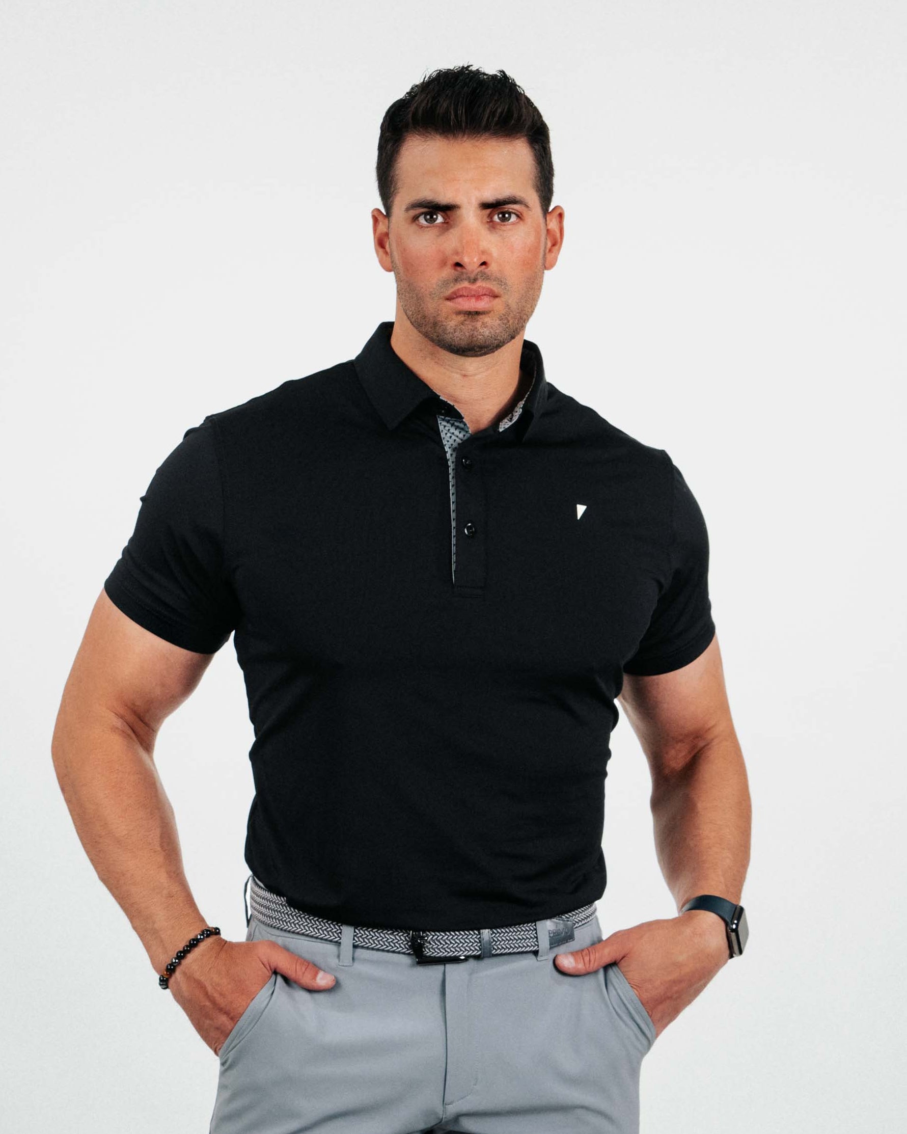 Black Classic Polo – Primo Golf Apparel
