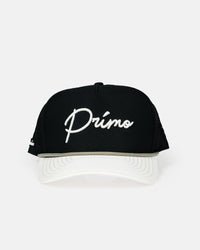Black + Cream Cursive Hat
