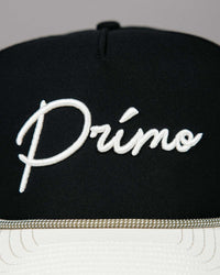 Black + Cream Cursive Hat