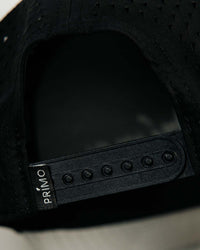 Black + Cream Cursive Hat