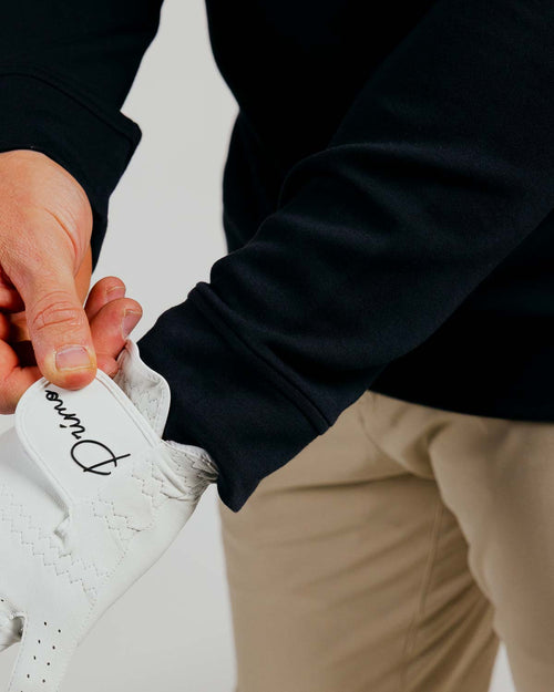 Black Cursive Crew Neck