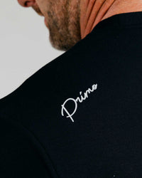 Black Cursive Crew Neck