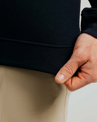 Black Cursive Crew Neck