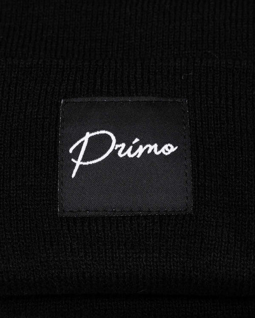 Black Cursive Beanie