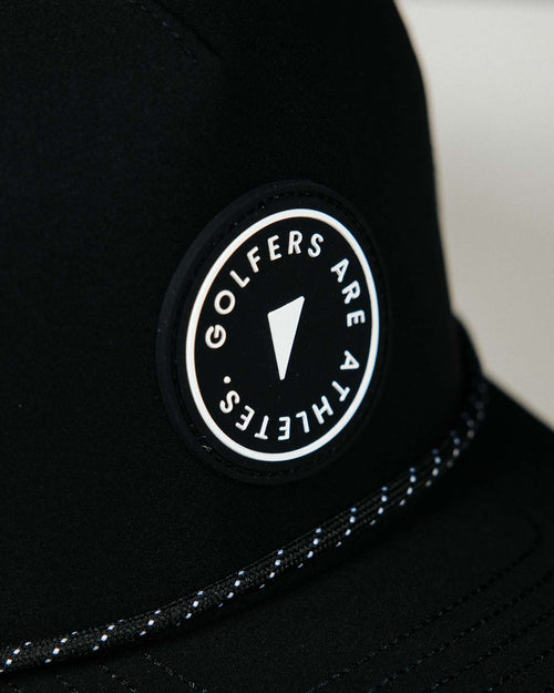 Black “Golfers are Athletes” Patch Hat