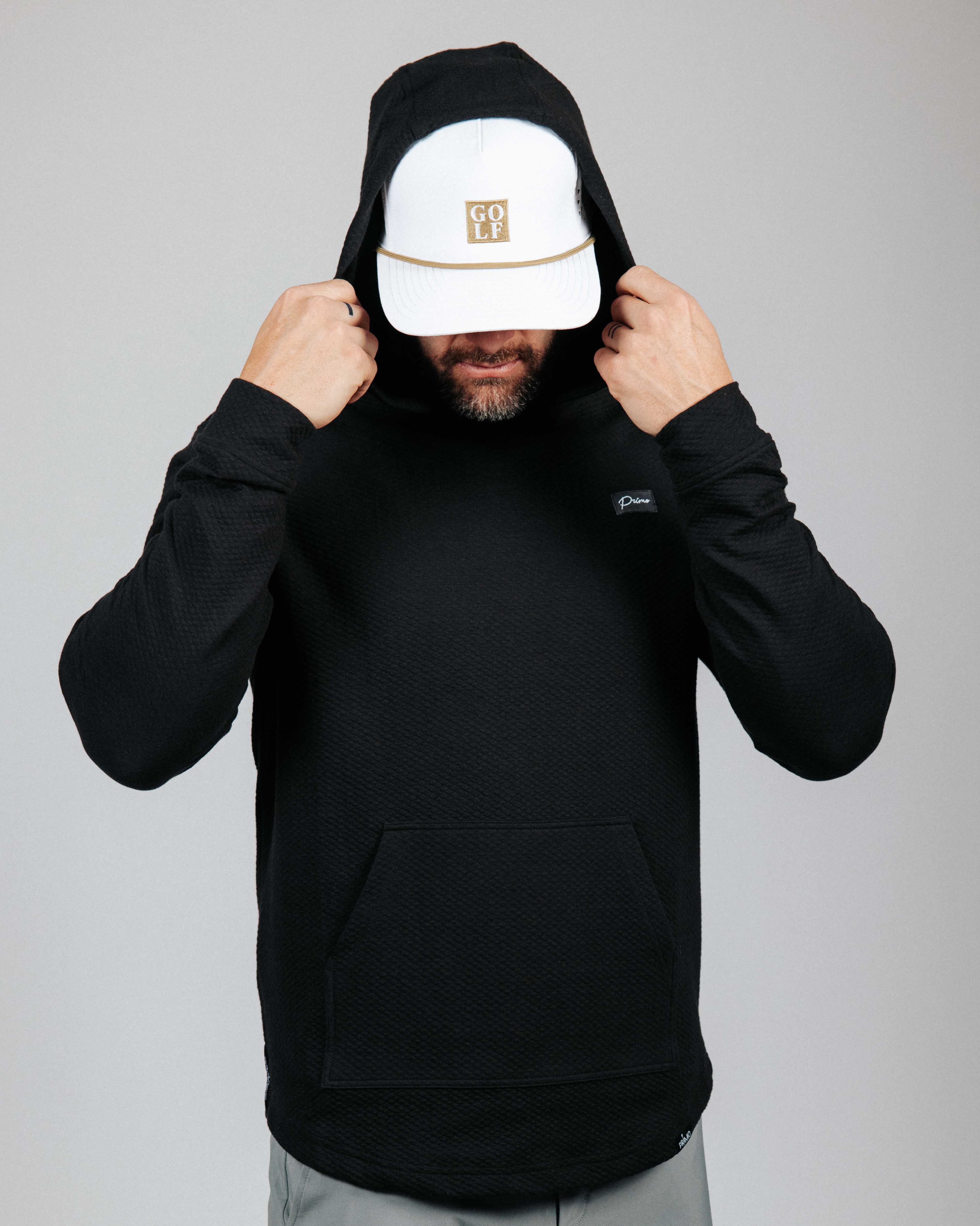 【NIL DUE】 PULLOVER WAFFLE HOODIE / BLK Waffle Hoodie – Royaltyfam.com