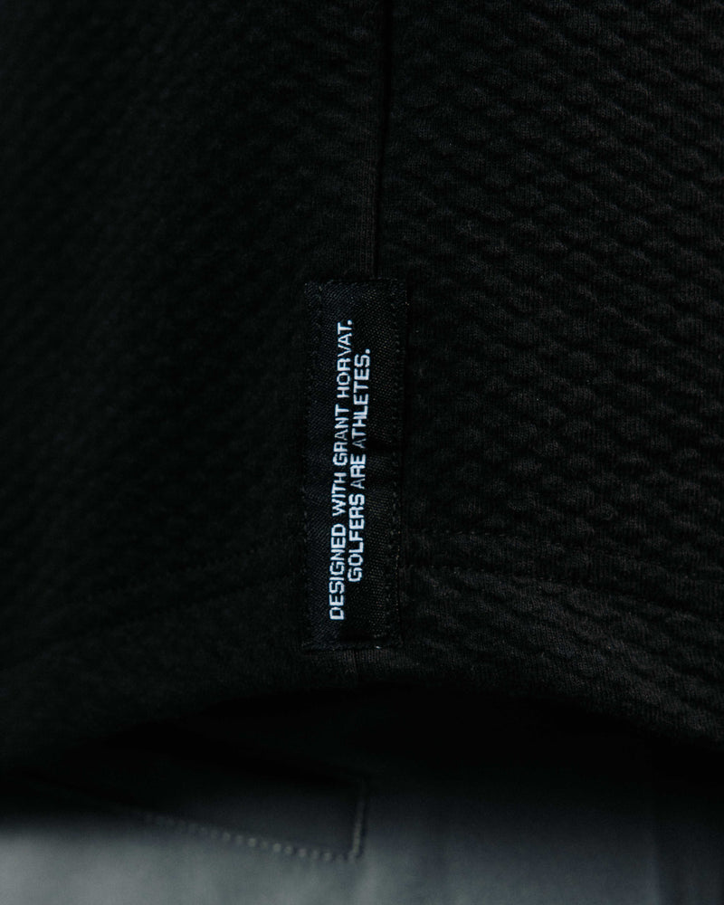 Black GH Waffle Hoodie