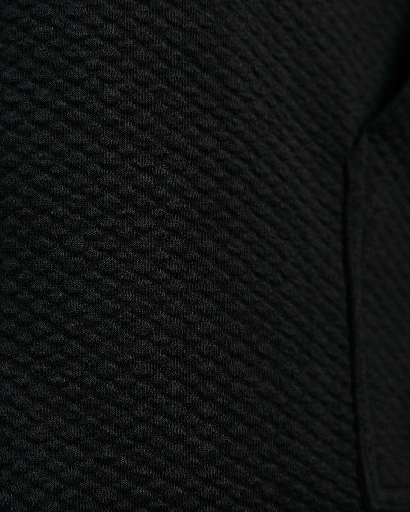 Black Waffle Hoodie