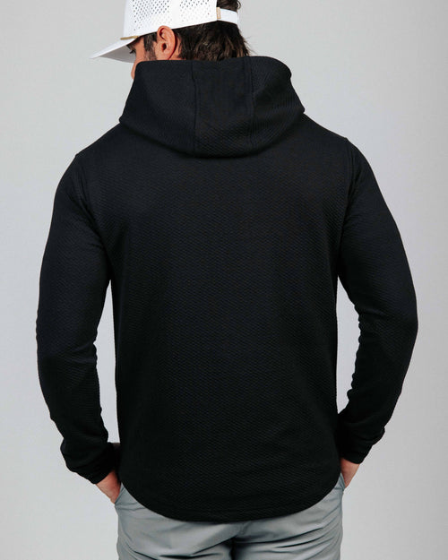 Black Waffle Hoodie