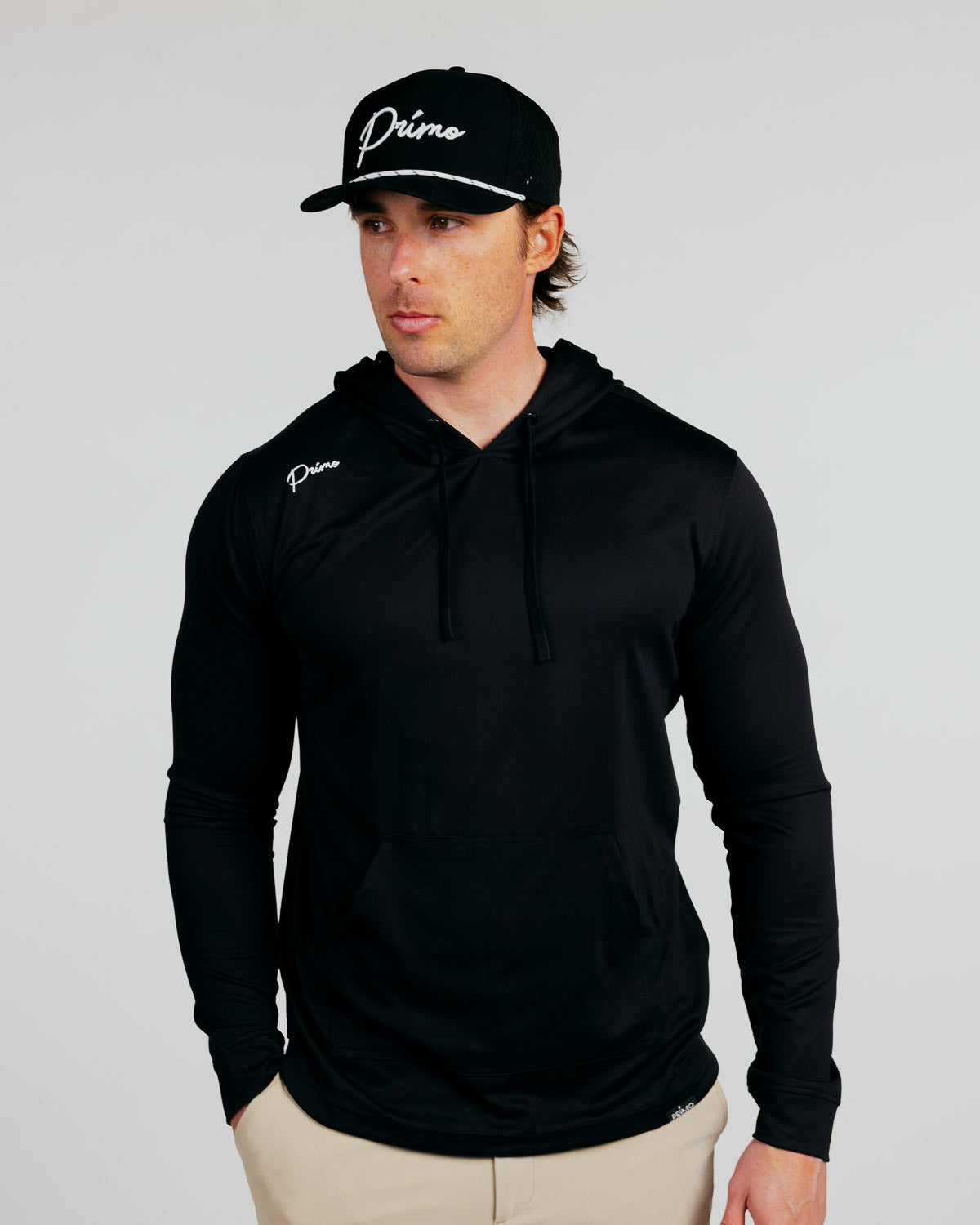 Cursive Golf Hoodie - Black