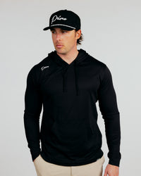 Cursive Golf Hoodie - Black