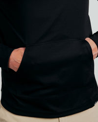 Black Cursive Golf Hoodie
