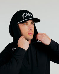 Black Cursive Golf Hoodie