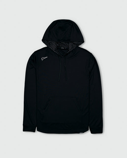 Black Cursive Golf Hoodie