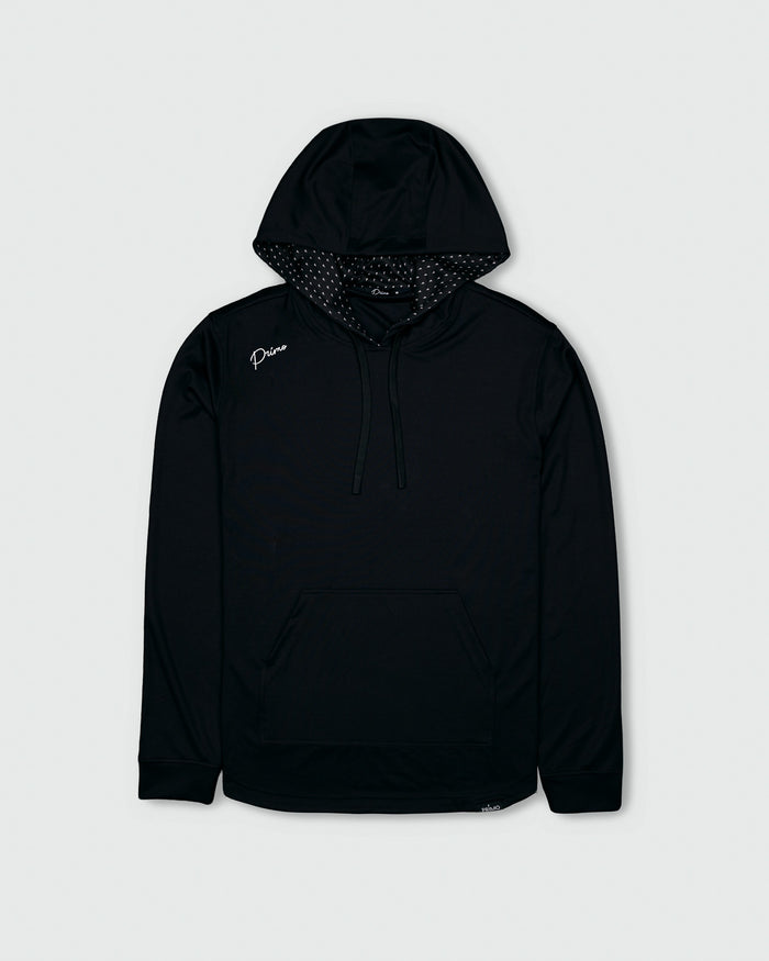 Black Cursive Golf Hoodie