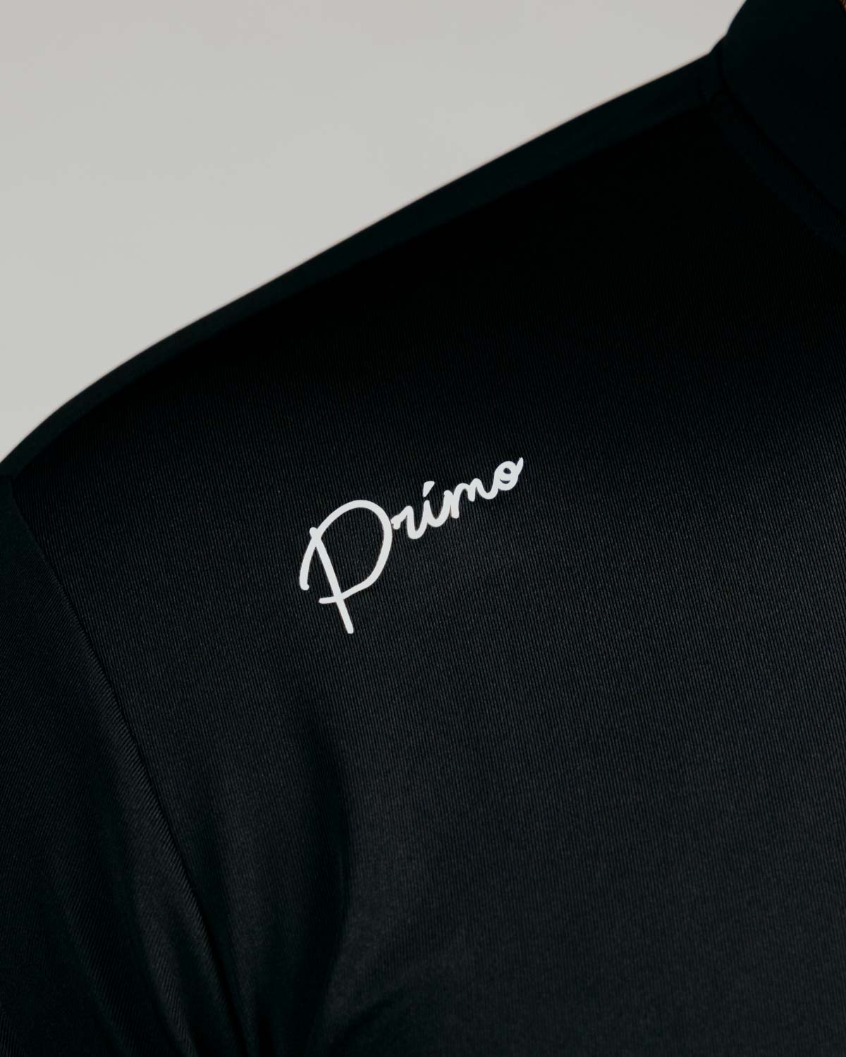 Black Cursive Long Sleeve Blade Polo