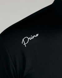 Black Cursive Long Sleeve Blade Polo