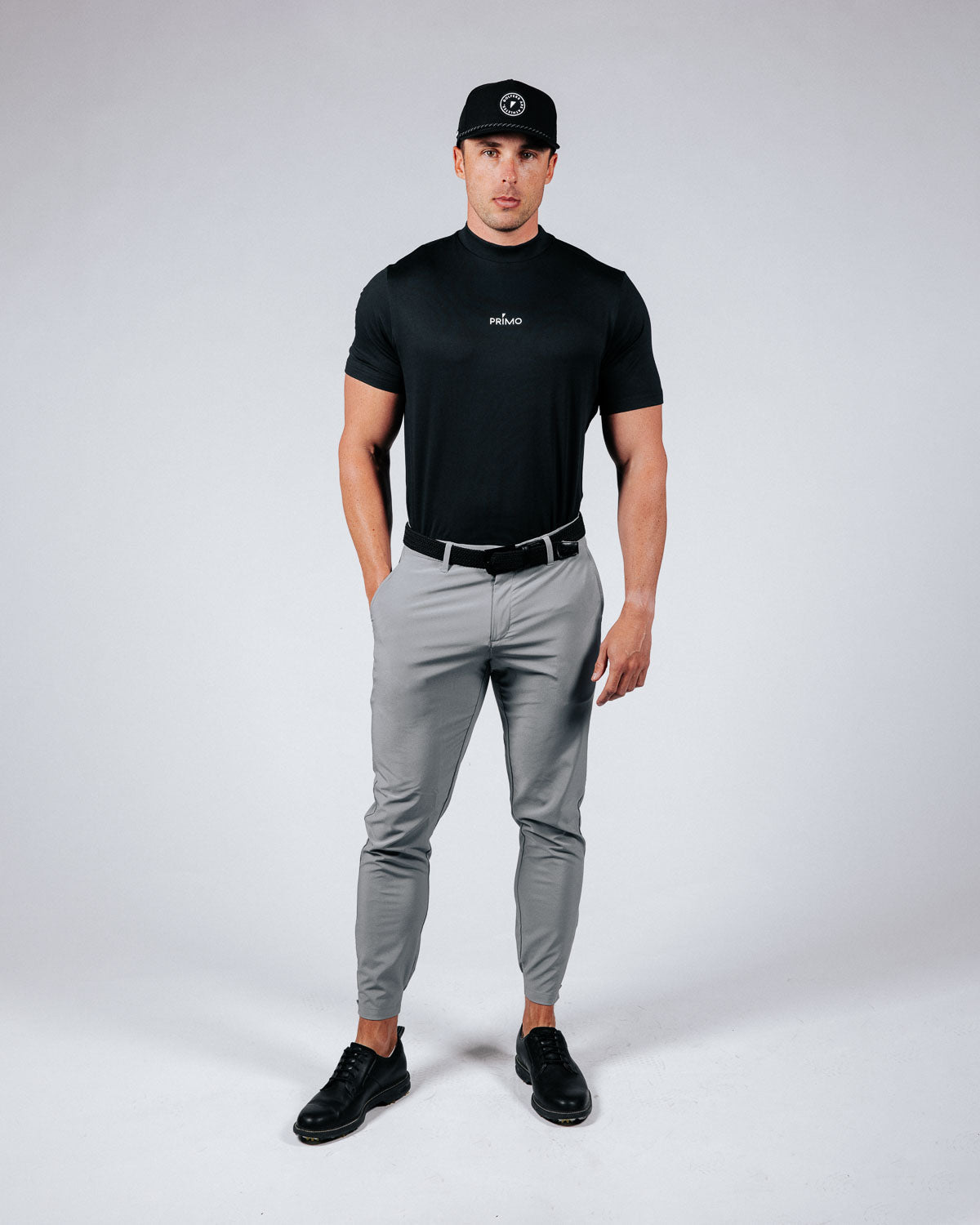 Primo Mock Neck Tee - Black