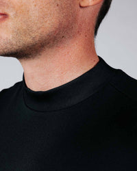 Black Mock Neck Long Sleeve