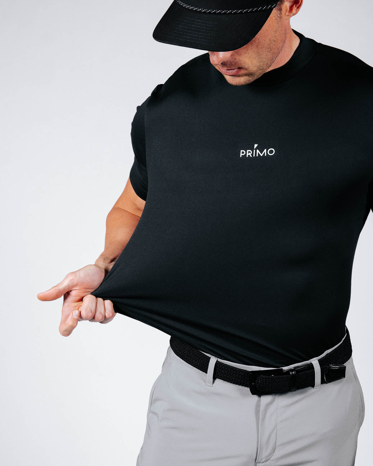 Black Mock Neck Tee – Primo Golf Apparel
