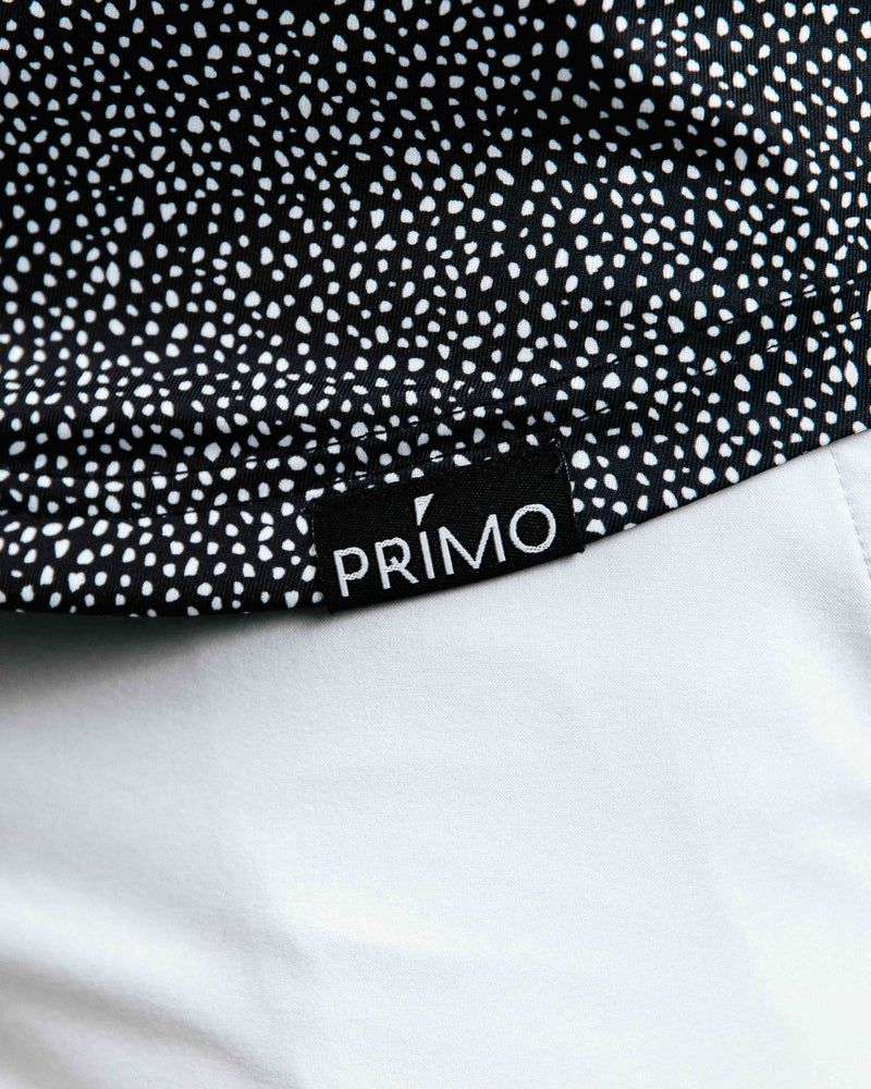 Blade Collar Polo - Black Pebble Primo logo on hem