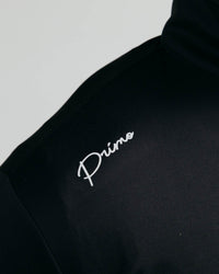 Black Cursive Quarterzip