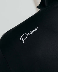 Black Cursive Quarterzip