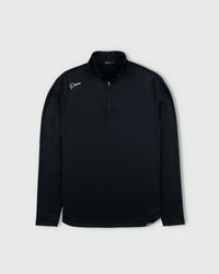 Black Cursive Quarterzip