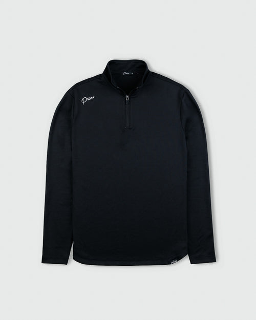 Black Cursive Quarterzip