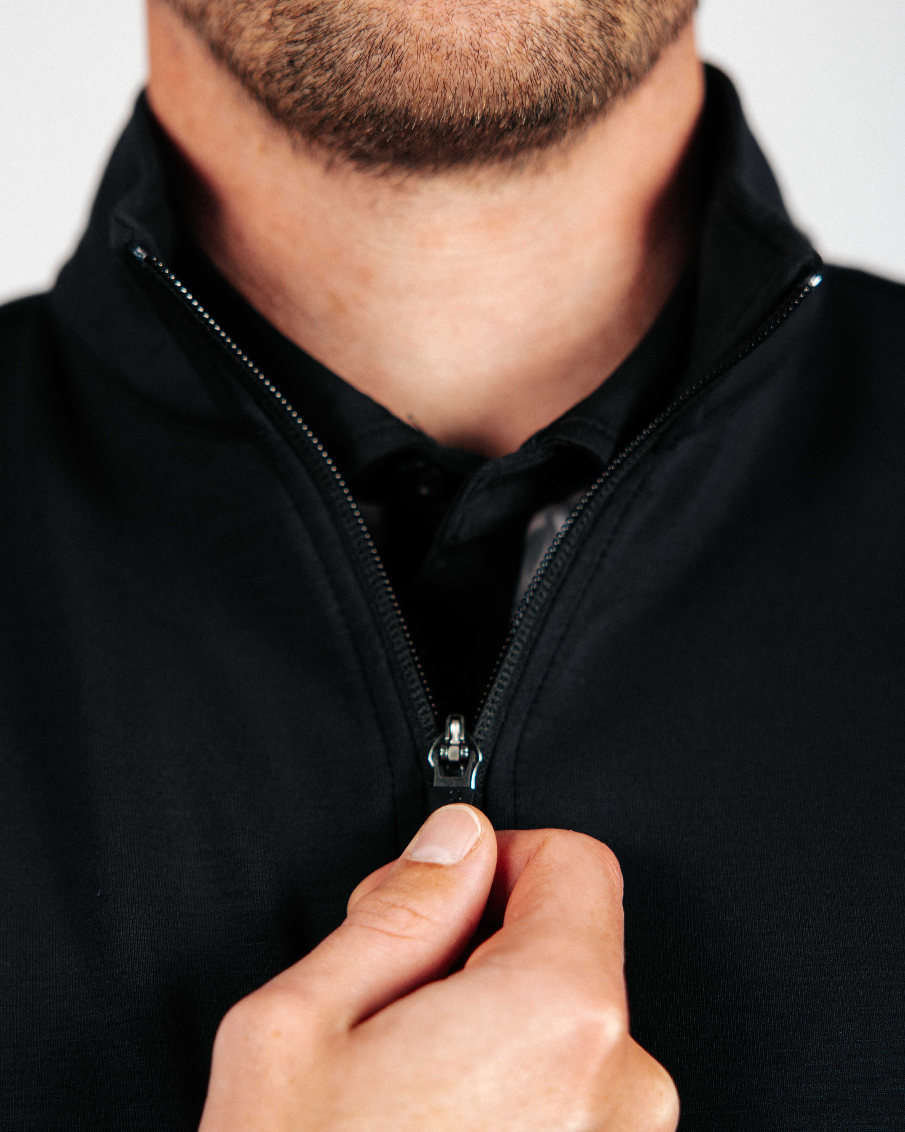 GOLFICKERS G-紋付VEST  XXL Makkrom Mens Quarter Zip Sleeveless Golf Vest Pullover Stand