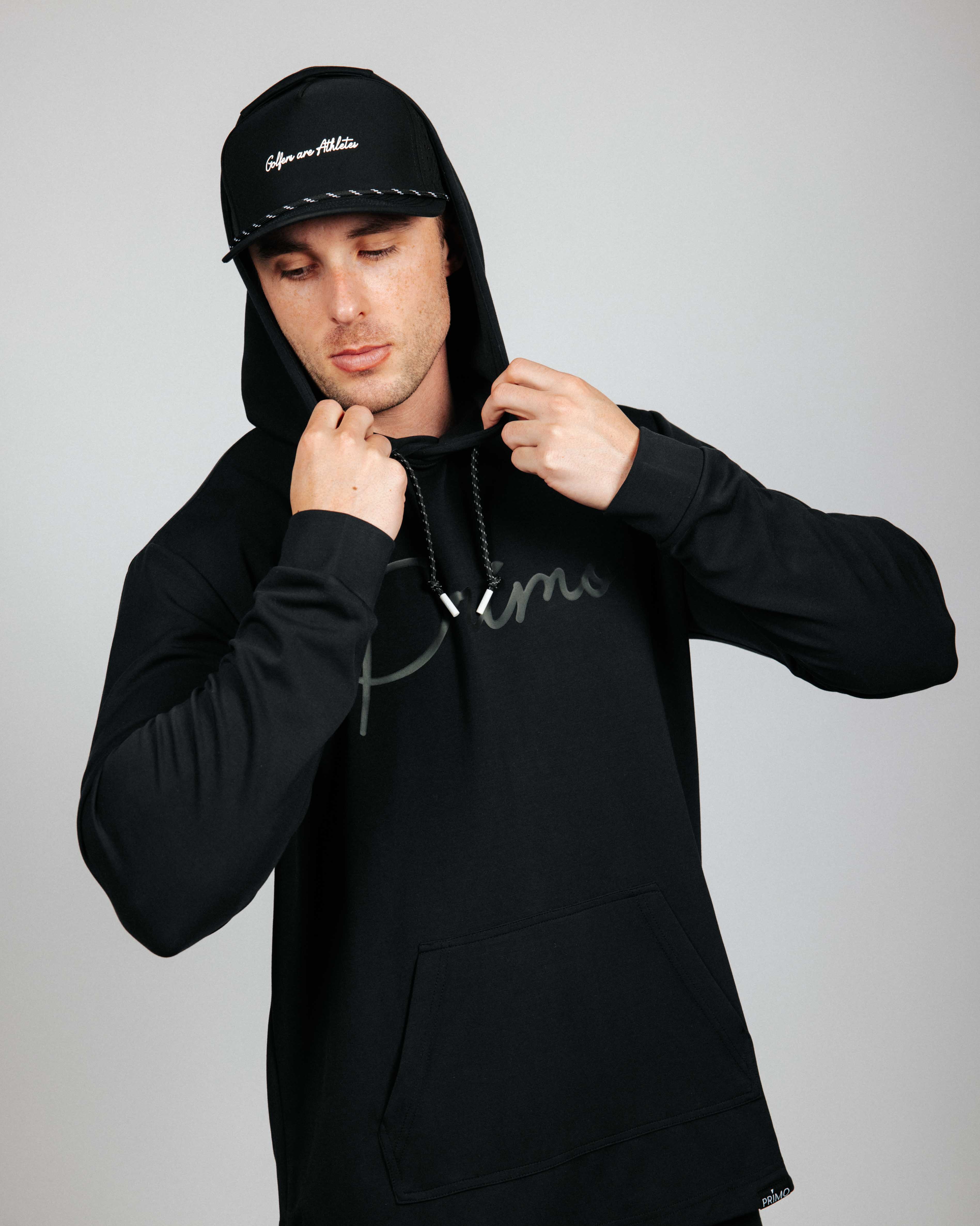 Men's Black Recovery Hoodie – Primo Golf Apparel