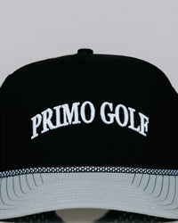 Black Serif Two Tone Hat