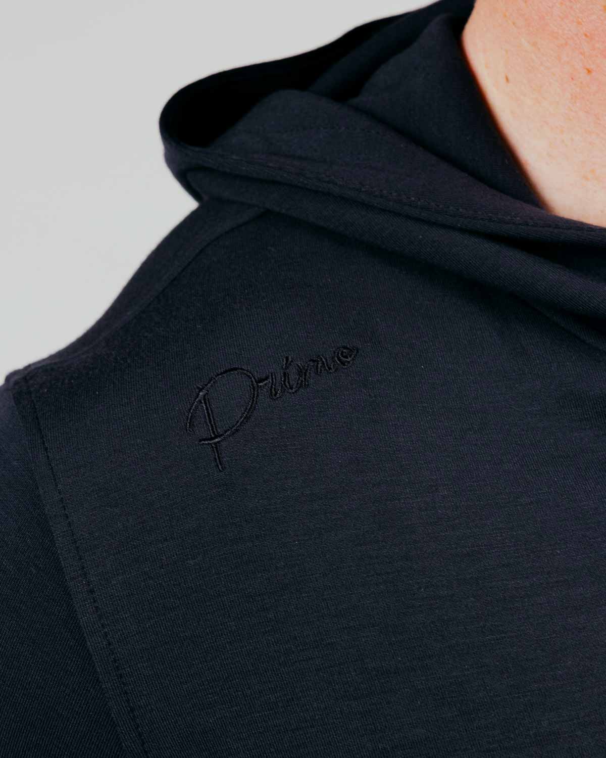 Black Short Sleeve Recovery Hoodie