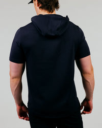 Black Short Sleeve Recovery Hoodie