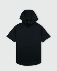 Black Short Sleeve Recovery Hoodie