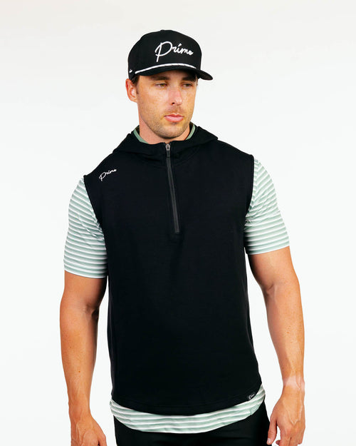CoreSoft Hooded Vest - Black Hooded