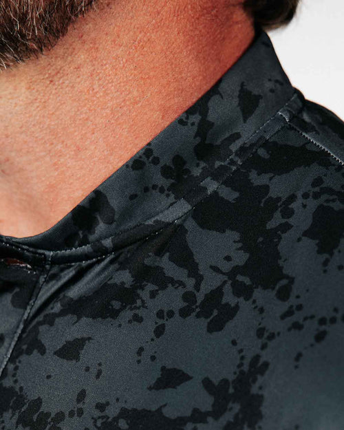 Black Splatter Blade Polo