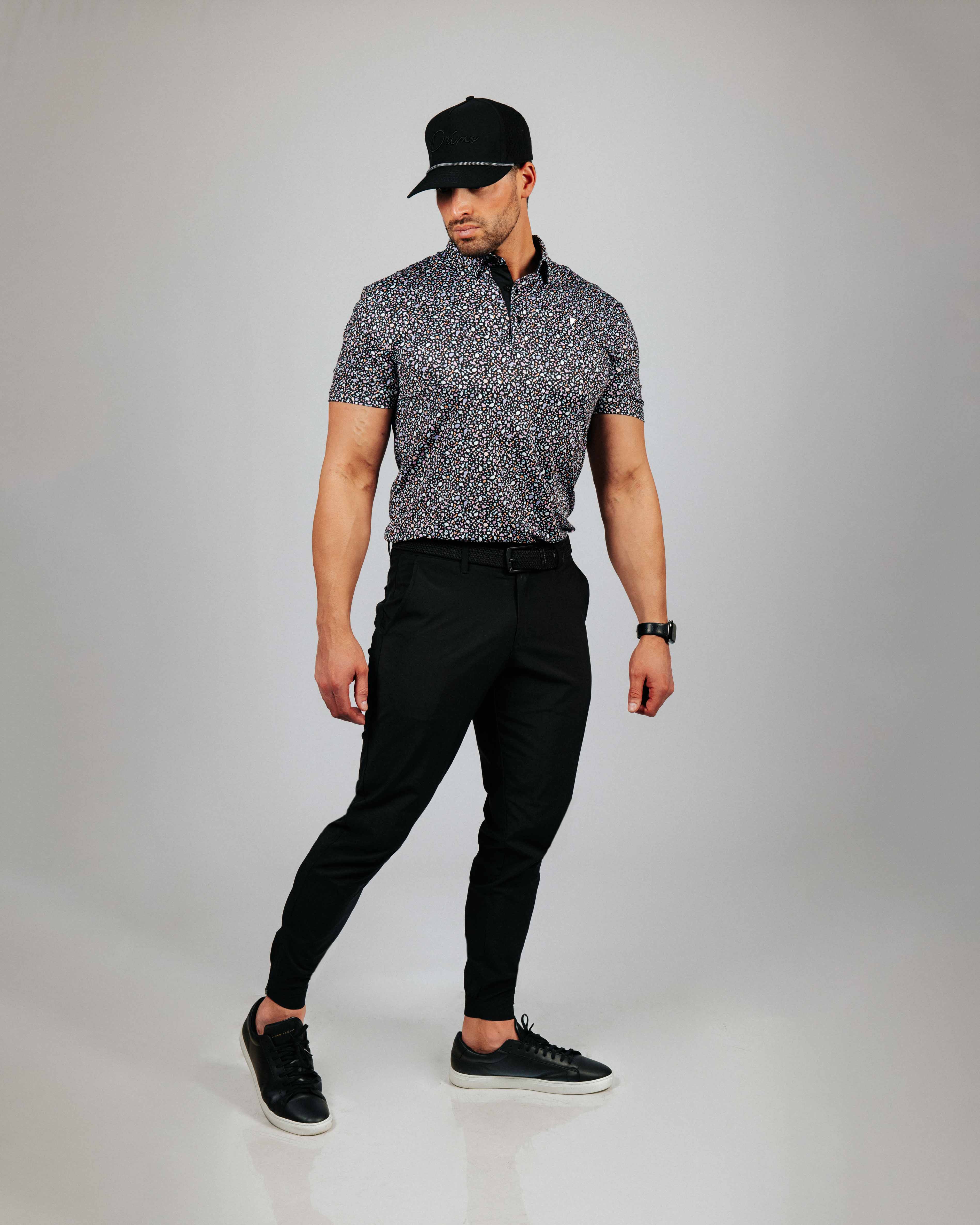 Black Stained Glass Classic Polo – Primo Golf Apparel