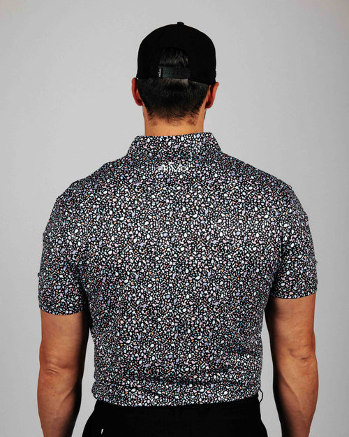 Black Stained Glass Classic Polo